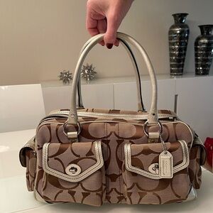 Brand NEW vintage coach monogram signature multi pocket